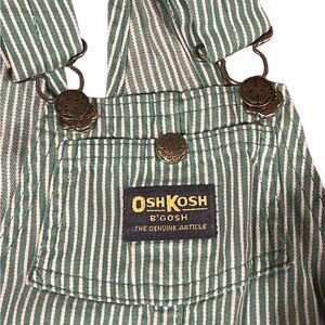 OshKosh B'gosh Green Striped Jumpsuit